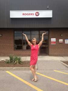 At Rogers for my taping of "Swimsuits for you" & BIC Soleil