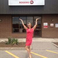 At Rogers for my taping of "Swimsuits for you" & BIC Soleil