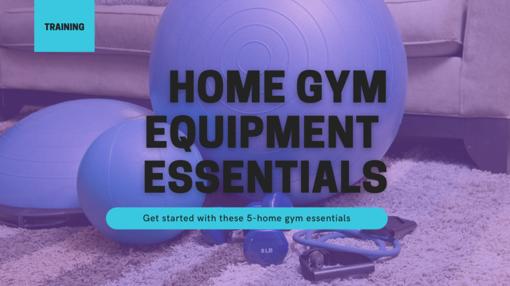 home gym equipment essentials balls bands elastic mat yoga